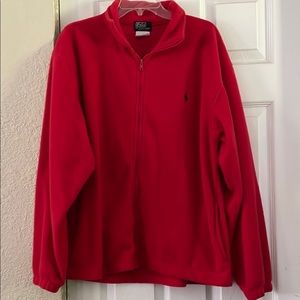 Polo Ralph Lauren Red Zip-Up Fleece